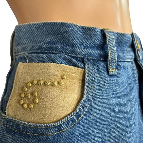 Caché 90s Vintage Jeans High-Rise Straight Tapered Leg - Picture 7 of 10